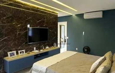 Imagem: A casa em condomínio possui 4 Dormitórios, 5 Banheiros, 2