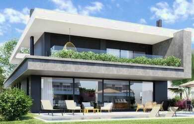 Imagem: A casa em condomínio possui 5 Dormitórios, 5 Banheiros, 2