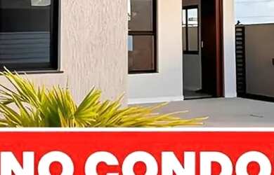 Imagem: A casa em condomínio possui 3 Dormitórios, 1 Banheiro, 2 Vagas