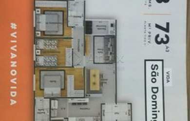 Imagem: O apartamento possui 3 Dormitórios, 2 Banheiros, 2 Vagas na