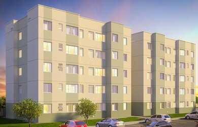 Imagem: O apartamento possui 2 Dormitórios, 1 Banheiro e 46m² de Área