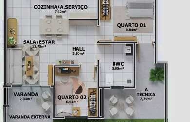 Imagem 11: Apartamento Parque Piaui. Piscina, Varanda, Imóvel novoe50m² de Área