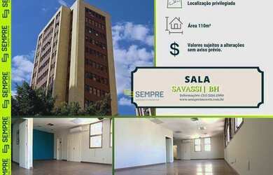 Imagem: Sala à venda, 110 m² e 01 vaga - Savassi - Belo Horizonte/MG