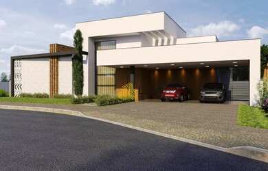 Imagem: A casa em condomínio possui 4 Dormitórios, 4 Banheiros, 3