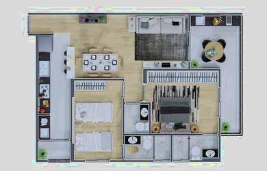 Imagem 2: PRAIA GRANDE - Apartamento Padrão - MIRIM