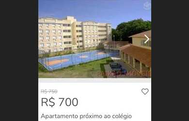 Imagem: O apartamento possui 2 Dormitórios, 1 Banheiro, 1 Vaga na garagem