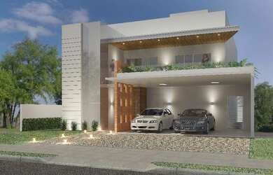 Imagem: A casa em condomínio possui 4 Dormitórios, 5 Banheiros, 5