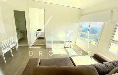 Imagem: O apartamento possui 1 Dormitório, 1 Banheiro, 1 Vaga na garagem