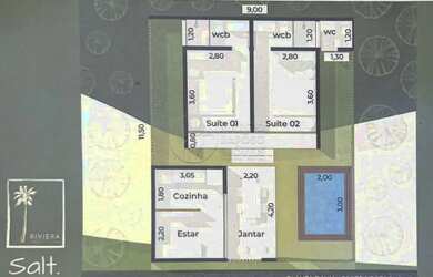 Imagem 13: Casa 70m² - 2 Suítes - Cond. Riviera do Patacho - Rota dos Milagres