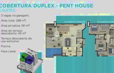 Imagem 12: Cobertura com 3 dormitórios à venda, 190 m² por R$ 2.500.000,00 - Centro - Guaratuba/PR