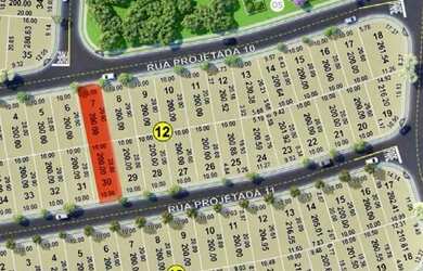 Imagem: O terreno possui 400m² de Área e está localizado em Eplatz