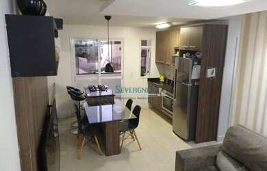 Imagem: O apartamento possui 2 Dormitórios, 1 Banheiro, 1 Vaga na garagem