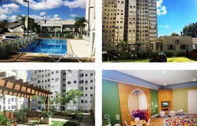 Imagem: O apartamento possui 2 Dormitórios, 1 Banheiro, 1 Vaga na garagem