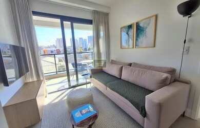 Imagem: O apartamento e possui 1 Dormitório, Suítes, 1 Banheiro