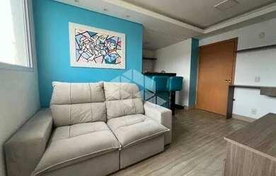 Imagem: O apartamento possui 2 Dormitórios, 1 Banheiro, 1 Vaga na garagem