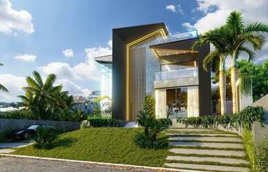 Imagem: A casa possui 5 Dormitórios, 5 Banheiros, 5 Vagas na garagem