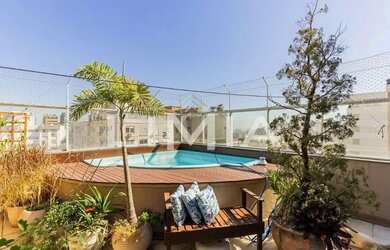 Imagem: O apartamento na cobertura possui 2 Dormitórios, 3 Banheiros