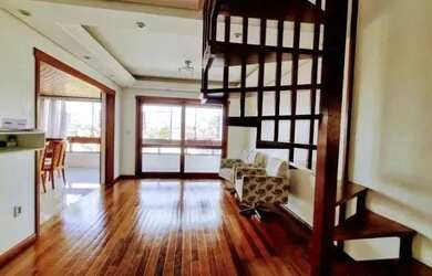 Imagem: O apartamento na cobertura possui 4 Dormitórios, 4 Banheiros