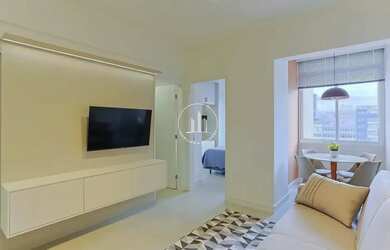 Imagem: O apartamento possui 2 Dormitórios, 1 Banheiro, 50m² de Área