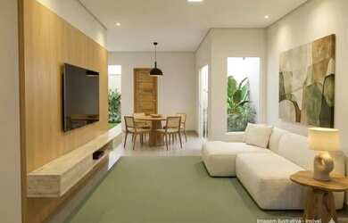 Imagem: A casa em condomínio possui 3 Dormitórios, 3 Banheiros, 1