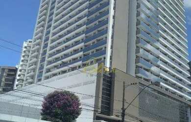 Imagem: O studio possui 1 Dormitório, 1 Banheiro, 34m² de Área e