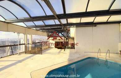 Imagem: O apartamento na cobertura possui 4 Dormitórios, 5 Banheiros