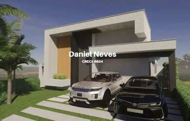 Imagem: A casa em condomínio possui 4 Dormitórios, 4 Banheiros, 2