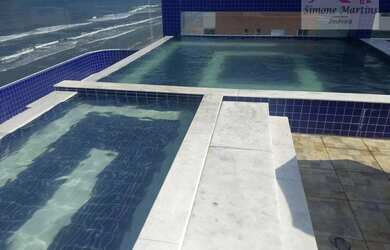 Imagem 2: Apartamento com 2 dormitórios, com VISTA para o MAR, piscina com muito lazer á beira mar,à
