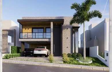 Imagem: A casa em condomínio possui 4 Dormitórios, 5 Banheiros, 2