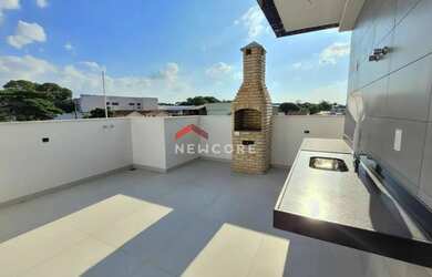 Imagem: O apartamento na cobertura possui 4 Dormitórios, 3 Banheiros