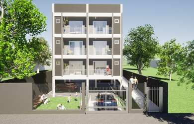 Imagem: O apartamento possui 3 Dormitórios, 1 Banheiro, 1 Vaga na garagem