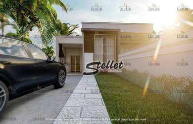 Imagem: A casa possui 3 Dormitórios, 2 Banheiros, 2 Vagas na garagem