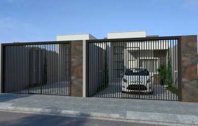 Imagem: A casa possui 2 Dormitórios, 1 Banheiro, 2 Vagas na garagem