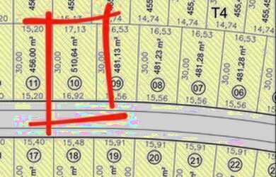 Imagem: O terreno possui 510m² de Área e está localizado em Eusébio