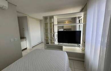 Imagem: O apartamento possui 1 Dormitório, 1 Banheiro, 1 Vaga na garagem