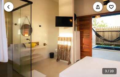 Imagem 11: Chalés do Patacho. Piscina, Churrasqueira, Acomodam 3 pessoase1 Dormitório