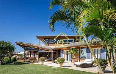 Imagem: A casa em condomínio possui 5 Dormitórios, 5 Banheiros, 5