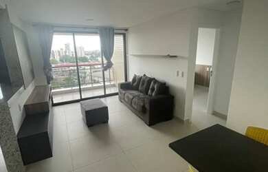 Imagem: O apartamento possui 1 Dormitório, 1 Banheiro, 1 Vaga na garagem