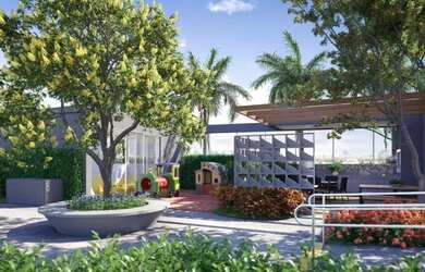 Imagem: O apartamento possui 2 Dormitórios, 1 Banheiro, 1 Vaga na garagem