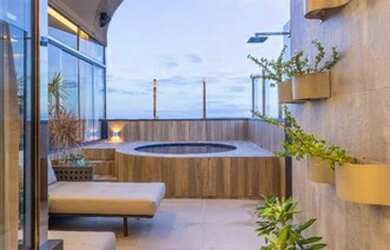 Imagem: O apartamento na cobertura possui 3 Dormitórios, 5 Banheiros