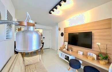 Imagem: O apartamento possui 2 Dormitórios, 2 Banheiros, 1 Vaga na