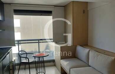 Imagem: O apartamento possui 1 Dormitório, 1 Banheiro, 1 Vaga na garagem