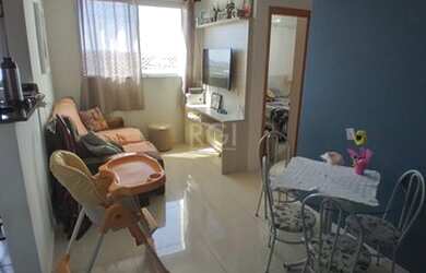 Imagem: O apartamento possui 2 Dormitórios, 1 Banheiro, 1 Vaga na garagem