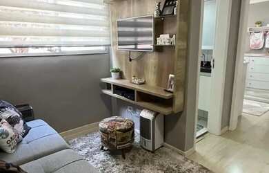 Imagem: O apartamento possui 2 Dormitórios, 1 Banheiro, 1 Vaga na garagem