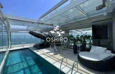 Imagem: O apartamento na cobertura possui 4 Dormitórios, 5 Banheiros