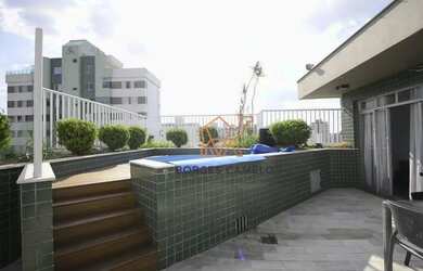 Imagem: O apartamento na cobertura possui 3 Dormitórios, 4 Banheiros