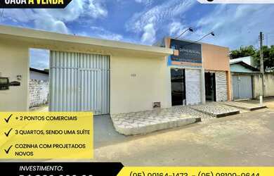 Imagem: A casa possui 3 Dormitórios, 3 Banheiros, 2 Vagas na garagem