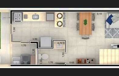 Imagem 8: Sobrado novo na praia com 2 suítes por R$ 495.000,00 - Praia do Capricórnio...