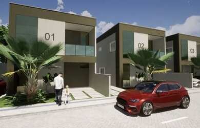 Imagem: A casa em condomínio possui 3 Dormitórios, 3 Banheiros, 132m²