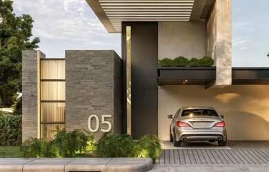 Imagem: A casa em condomínio possui 3 Dormitórios, 1 Banheiro, 2 Vagas